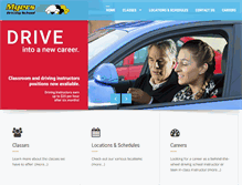 Tablet Screenshot of myersdrivingschool.com